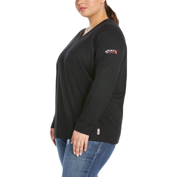 Ariat Women's FR AC Crew Top in Black